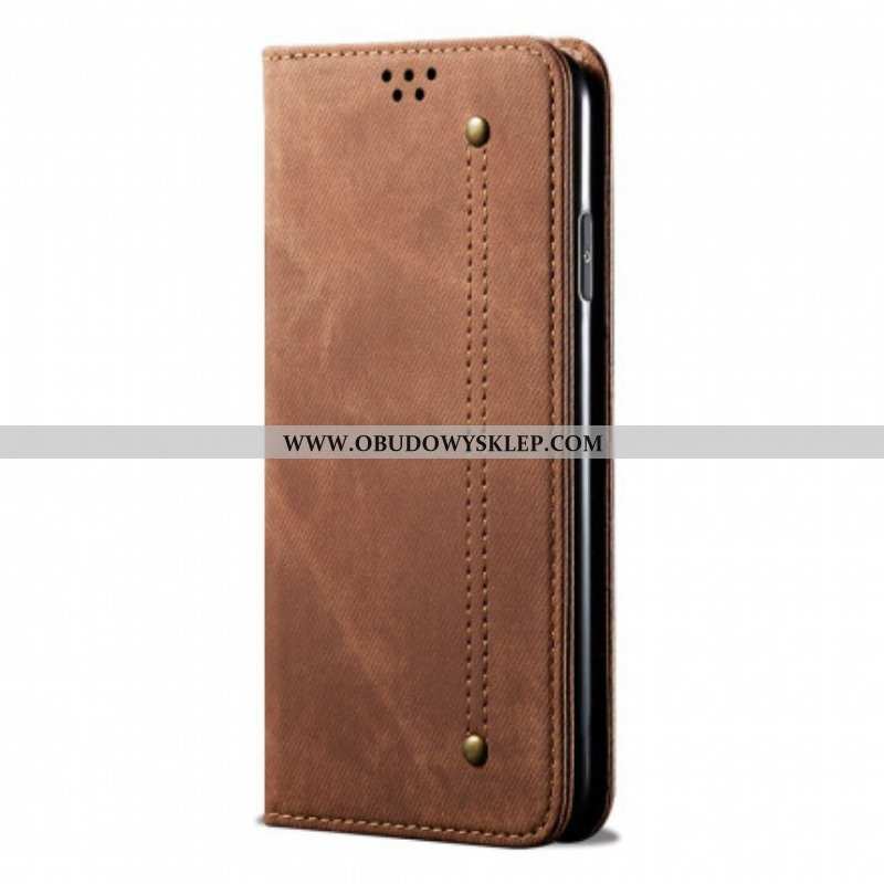 Etui Na Telefon do Oppo A54 5G / A74 5G Etui Folio Tkanina Dżinsowa