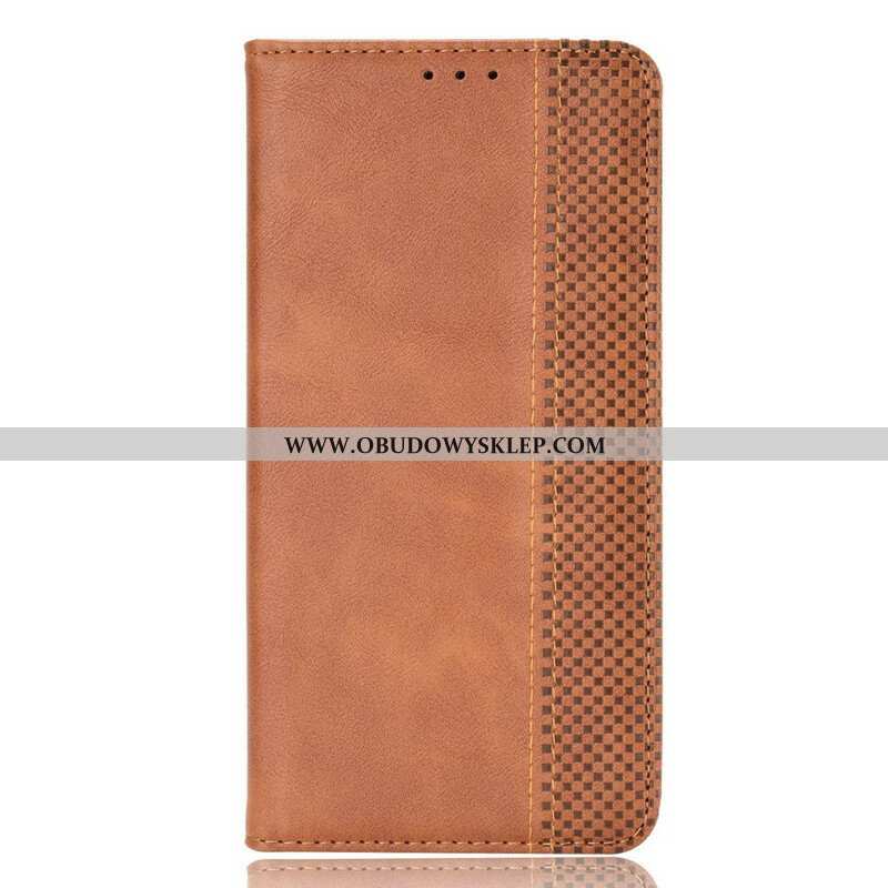 Etui Na Telefon do Oppo Find X3 Neo Etui Folio Stylizowany Efekt Skóry W Stylu Vintage