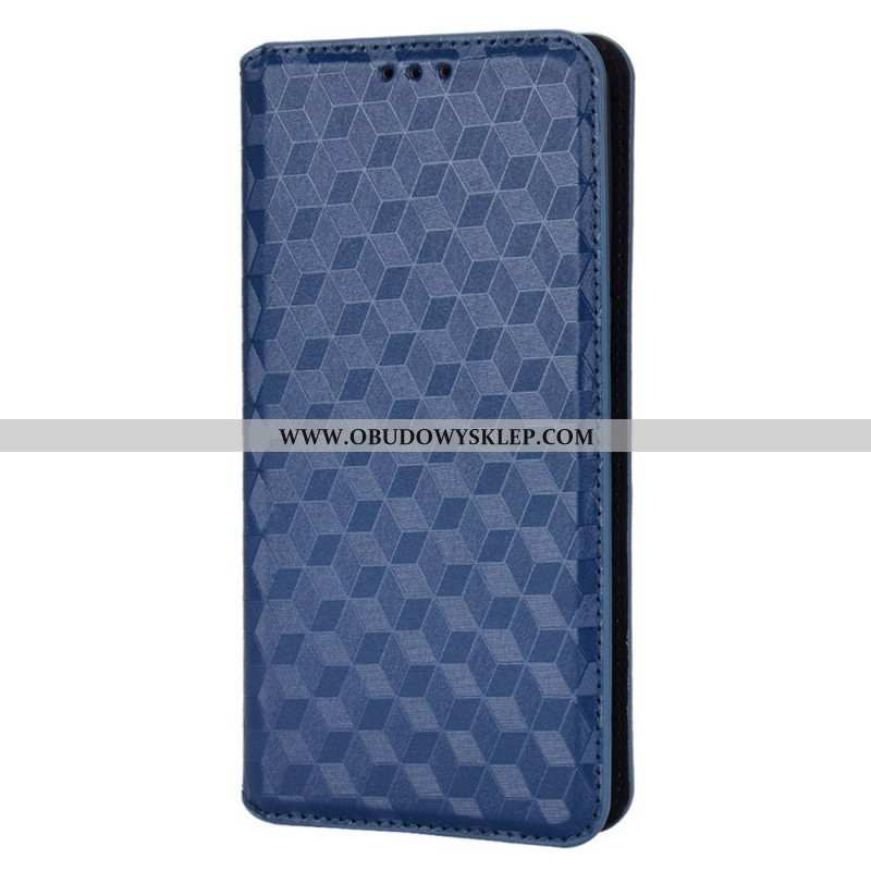 Etui Na Telefon do Oppo Find X5 Pro Etui Folio Efekt Diamentowej Skóry 3d