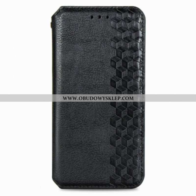 Etui Na Telefon do Samsung Galaxy A51 5G Etui Folio Skórzany Efekt Diamentowej Tekstury