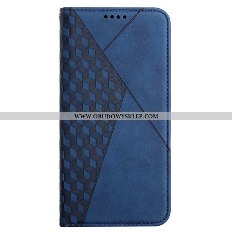 Etui Na Telefon do Samsung Galaxy M12 / A12 Etui Folio Efekt Geo Skóry