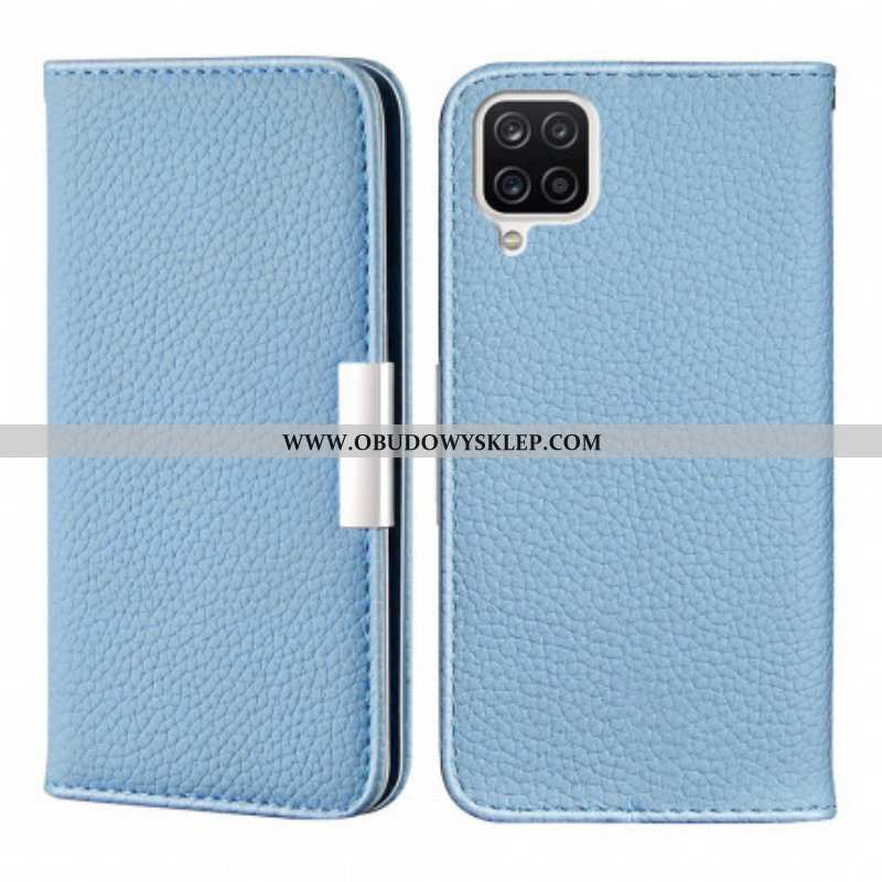 Etui Na Telefon do Samsung Galaxy M12 / A12 Etui Folio Liczi Ze Sztucznej Skóry Ultra Szykowny