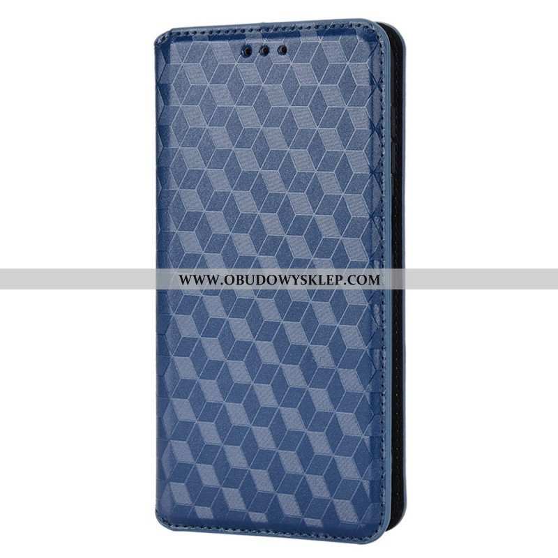 Etui Na Telefon do Samsung Galaxy M23 5G Etui Folio Skórzany Efekt Sześcianu 3d