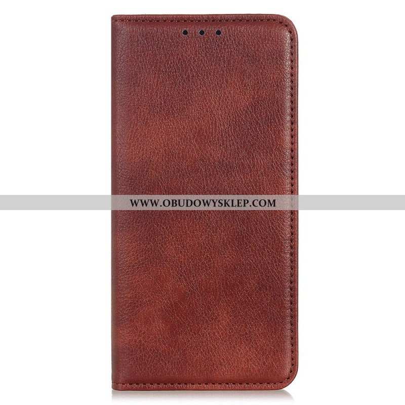 Etui Na Telefon do Samsung Galaxy M33 5G Etui Folio Skóra Dwoinowa Liczi