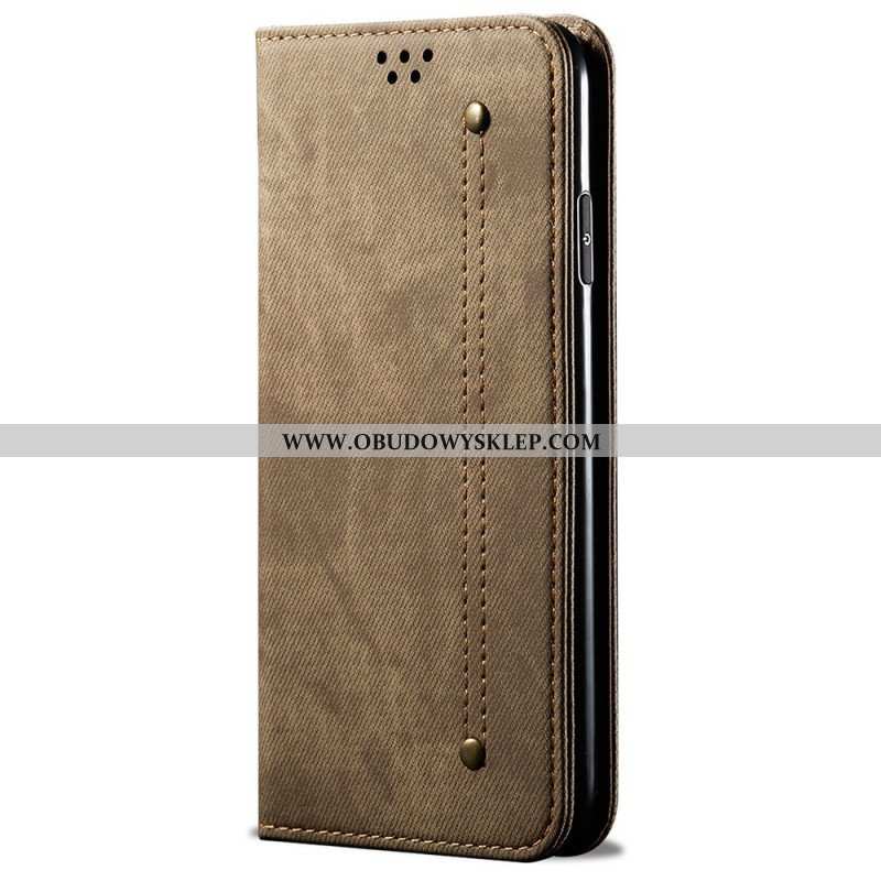 Etui Na Telefon do Samsung Galaxy M52 5G Etui Folio Tkanina Dżinsowa