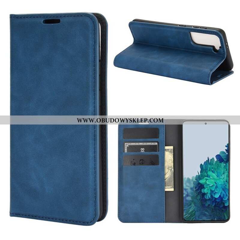 Etui Na Telefon do Samsung Galaxy S21 5G Etui Folio Efekt Miękkiej Skóry