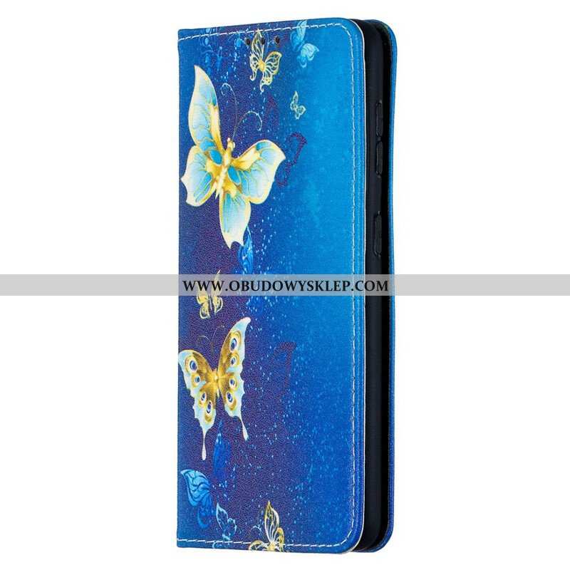 Etui Na Telefon do Samsung Galaxy S21 5G Etui Folio Kolorowe Motyle