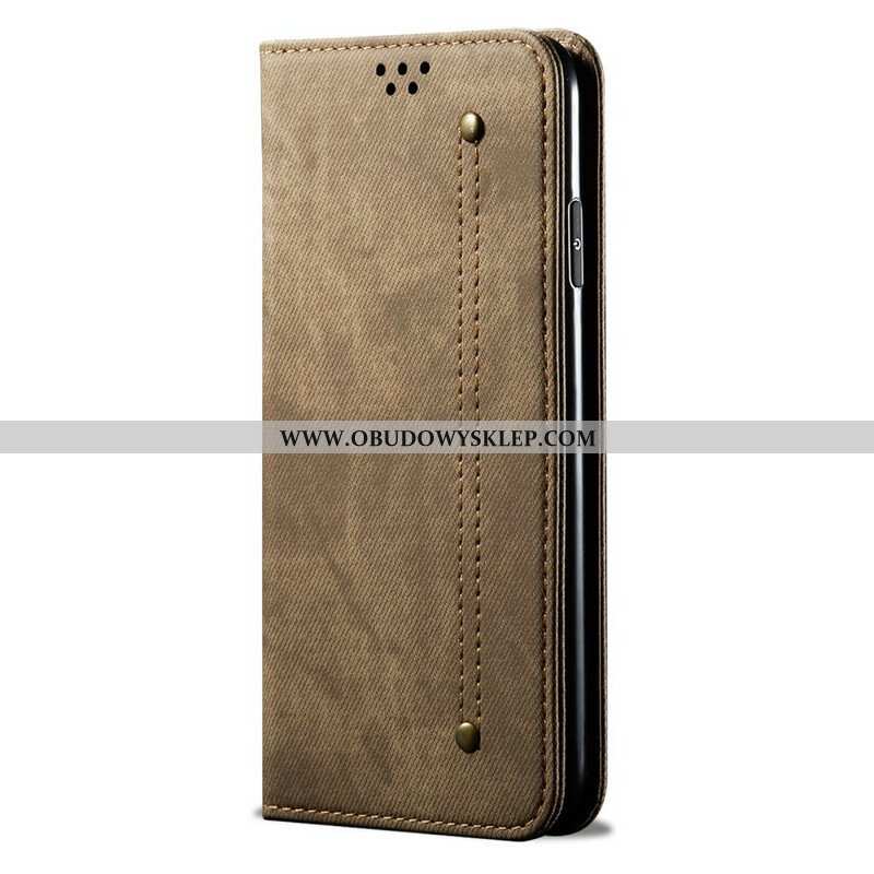 Etui Na Telefon do Samsung Galaxy S21 5G Etui Folio Tkanina Dżinsowa