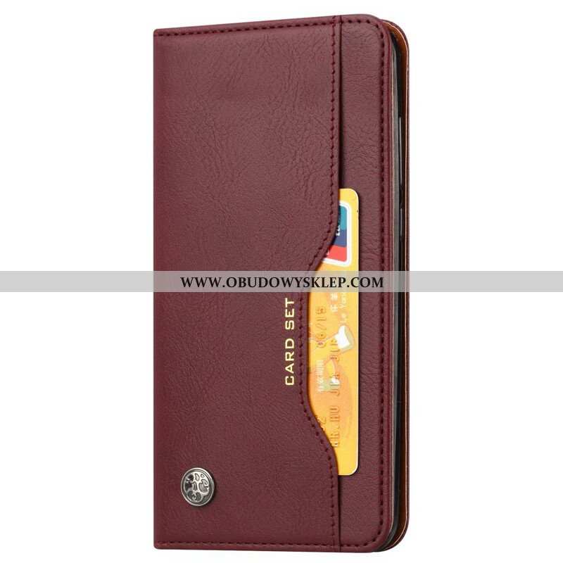 Etui Na Telefon do Samsung Galaxy S21 FE Etui Folio Etui Na Karty Ze Sztucznej Skóry