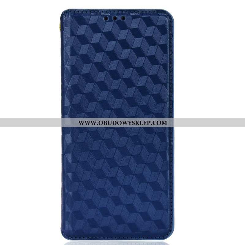 Etui Na Telefon do Samsung Galaxy S22 5G Etui Folio Efekt Diamentowej Skóry