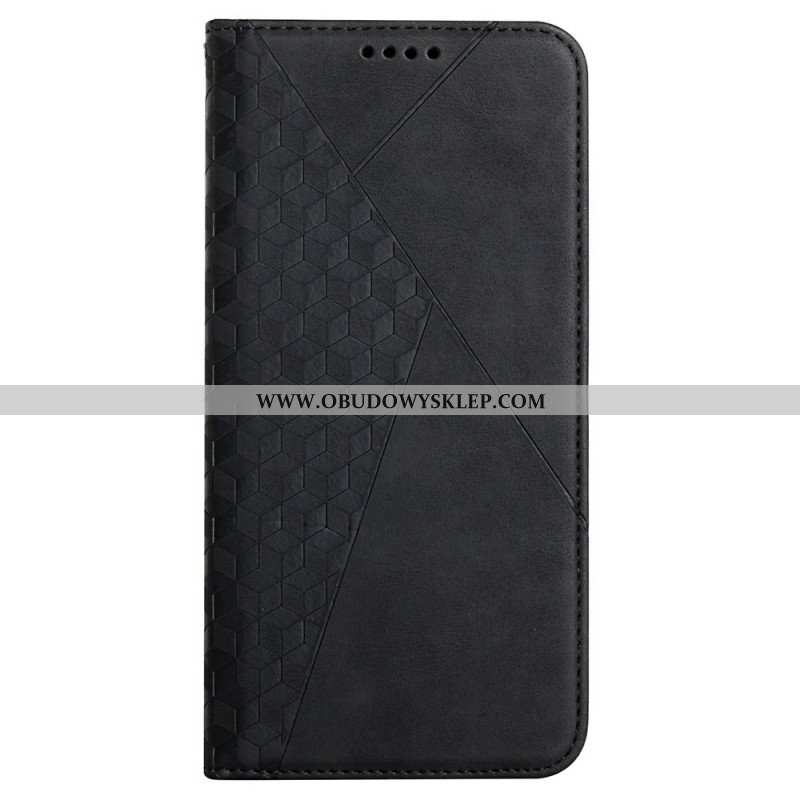 Etui Na Telefon do Samsung Galaxy S22 Ultra 5G Etui Folio Efekt Geo Skóry