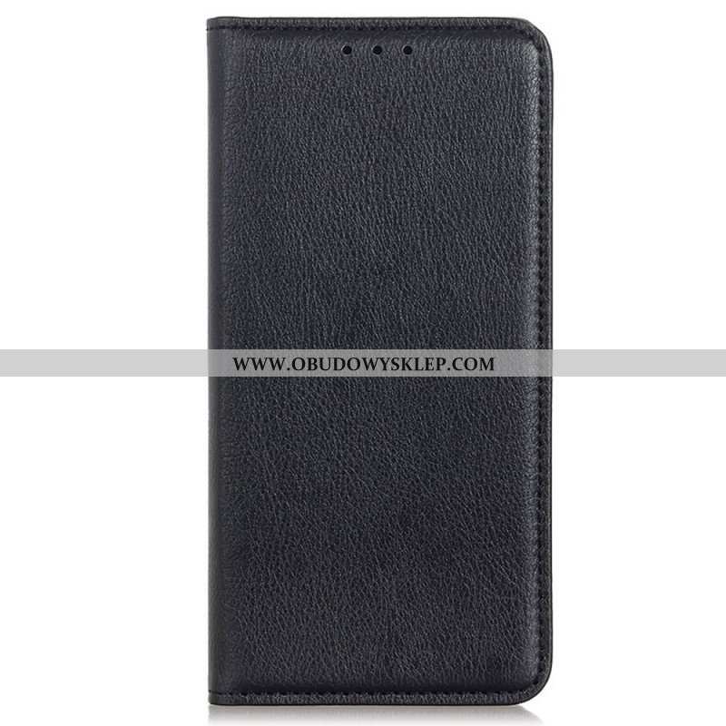 Etui Na Telefon do Samsung Galaxy S22 Ultra 5G Etui Folio Elegancka Dwoina Skóry Liczi