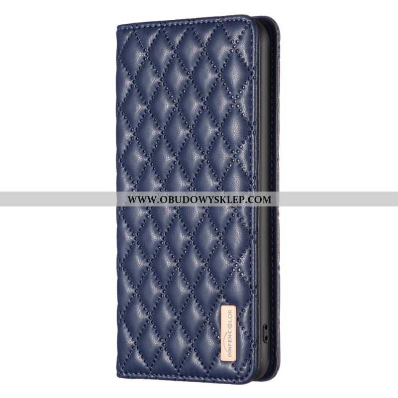 Etui Na Telefon do Samsung Galaxy S23 5G Etui Folio Pikowany Binfen Kolor