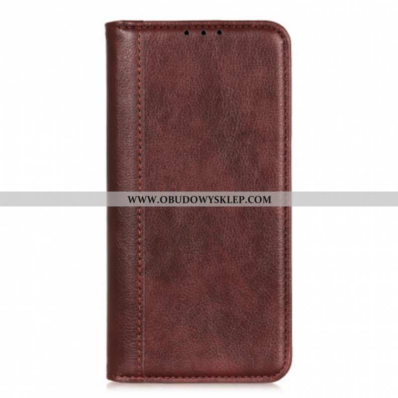 Etui Na Telefon do Sony Xperia 5 III Etui Folio Elegancka Dwoina Skóry Liczi