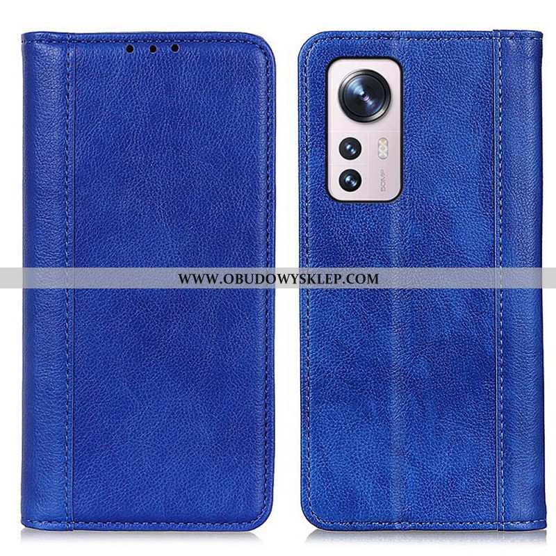 Etui Na Telefon do Xiaomi 12 Pro Etui Folio Kolorowa Wersja Skóry Dwoinowej