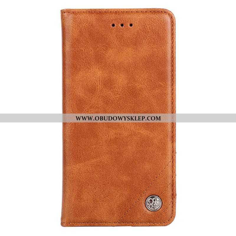 Etui Na Telefon do Xiaomi 12 Pro Etui Folio Stylowy Skórzany Nit