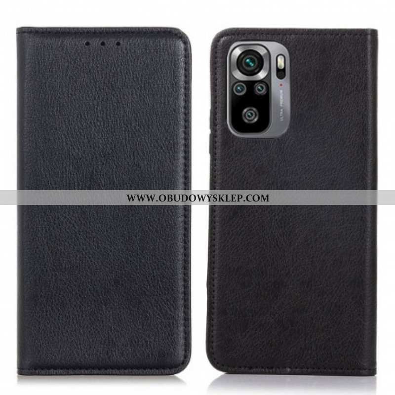 Etui Na Telefon do Xiaomi Redmi Note 10 / 10S Etui Folio Skóra Dwoinowa Liczi