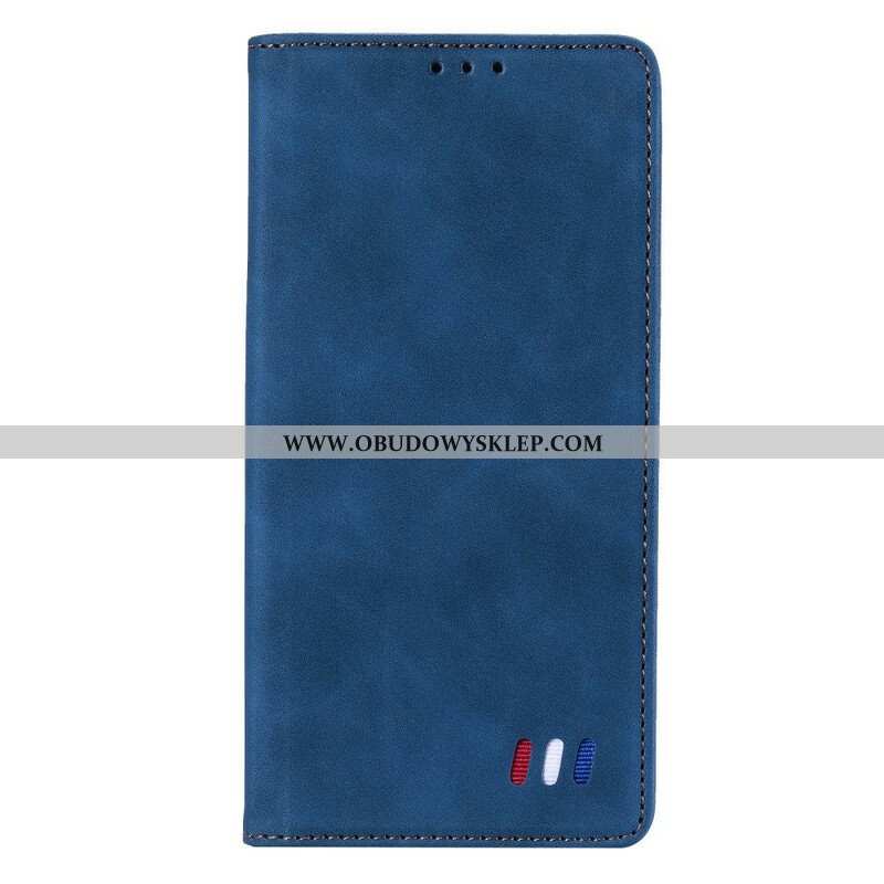 Etui Na Telefon do Xiaomi Redmi Note 10 5G Etui Folio Trójkolorowy Skórzany Styl