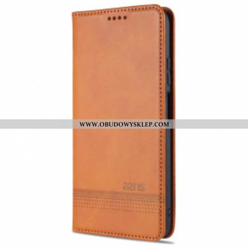 Etui Na Telefon do Xiaomi Redmi Note 10 Pro Etui Folio Stylizacja Skóry Azns