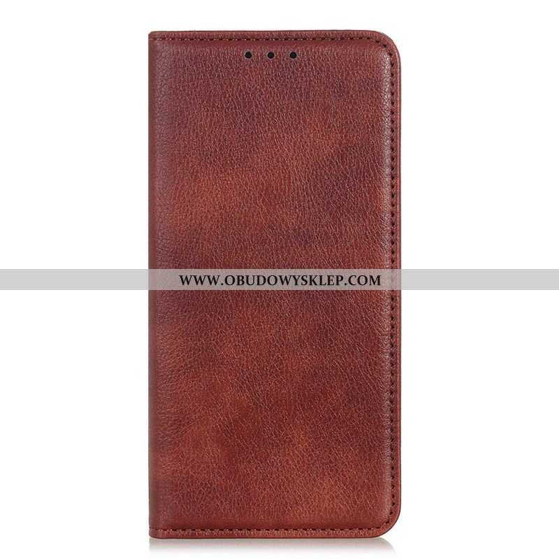 Etui Na Telefon do Xiaomi Redmi Note 11 / 11S Etui Folio Liczi Split Skórzana Tekstura