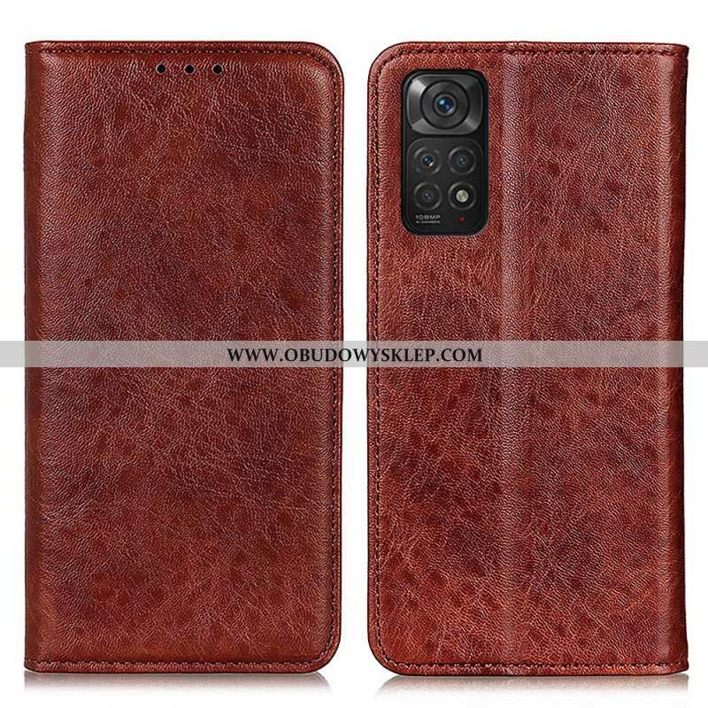 Etui Na Telefon do Xiaomi Redmi Note 11 / 11S Etui Folio Rzemienna Tekstura