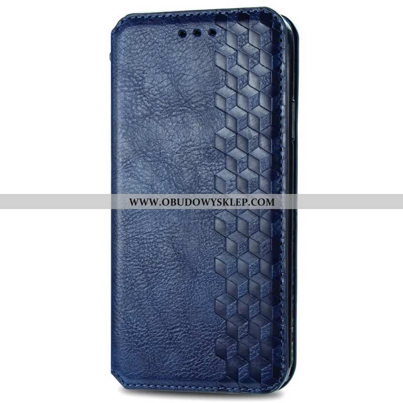 Etui Na Telefon do Xiaomi Redmi Note 11 / 11S Etui Folio Skórzany Efekt Diamentowej Tekstury