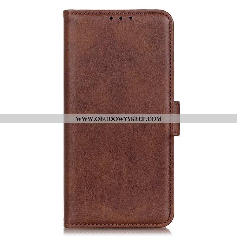 Etui Na Telefon do Xiaomi Redmi Note 12 4G Etui Folio Elegancka Dwoina Skórzana