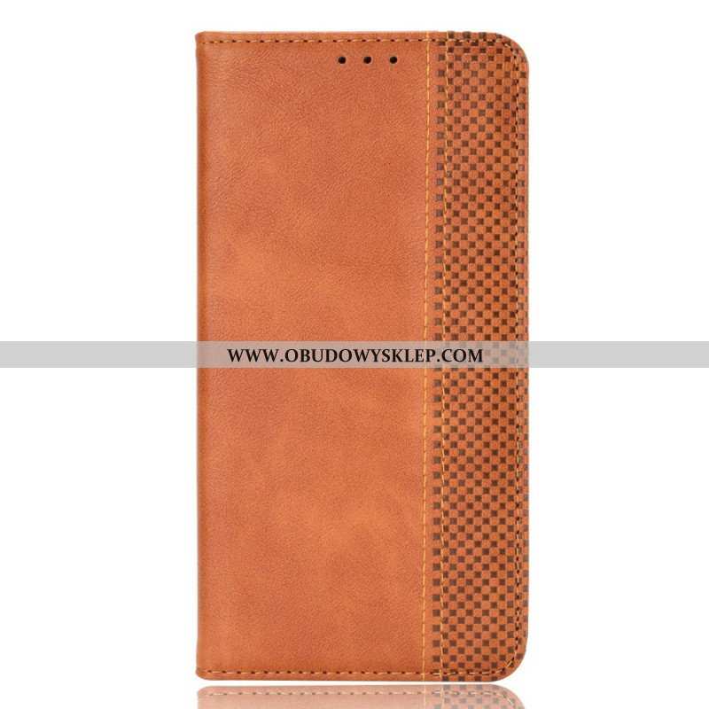 Etui Na Telefon do Xiaomi Redmi Note 12 4G Etui Folio Stylizowany Skórzany Styl