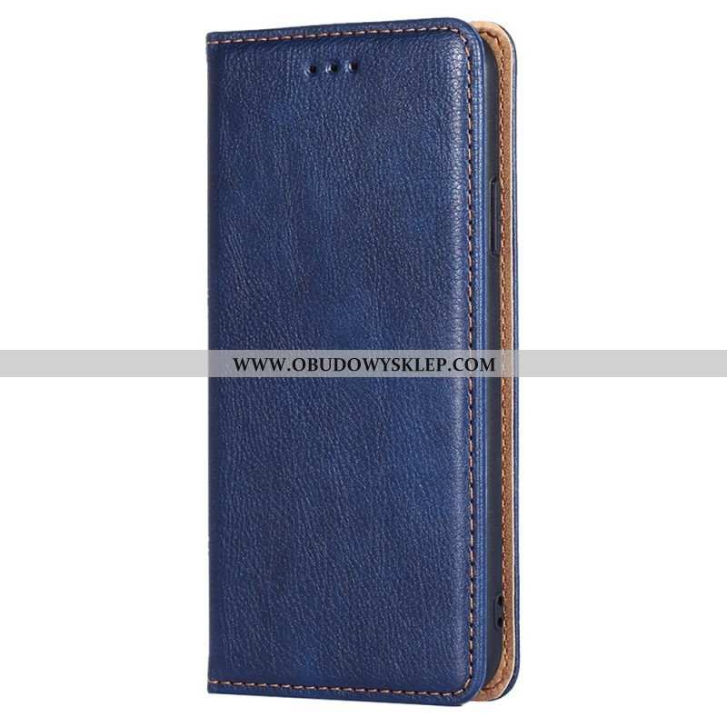 Etui Na Telefon do Xiaomi Redmi Note 12 5G Etui Folio Przeszycia Ze Sztucznej Skóry