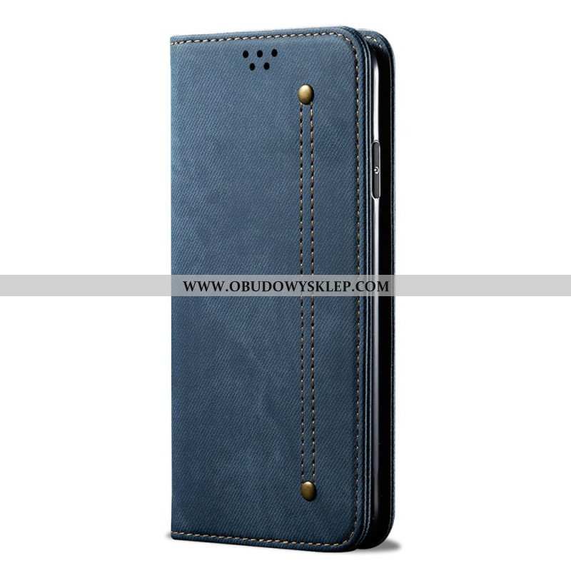 Etui Na Telefon do Xiaomi Redmi Note 12 5G Etui Folio Tkanina Dżinsowa