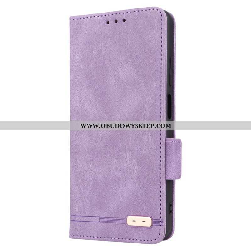 Etui Na Telefon do Xiaomi Redmi Note 12 Pro Etui Folio Stylowy Efekt Skóry