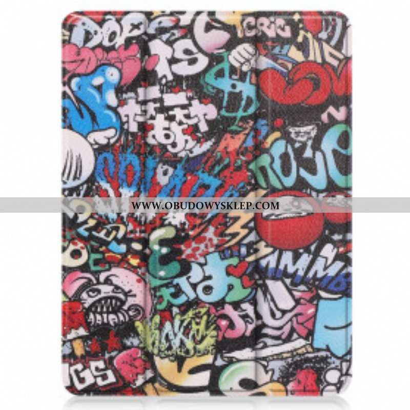 Etui Na Telefon do iPad Pro 12.9" (2022) Uchwyt Na Długopis Graffiti