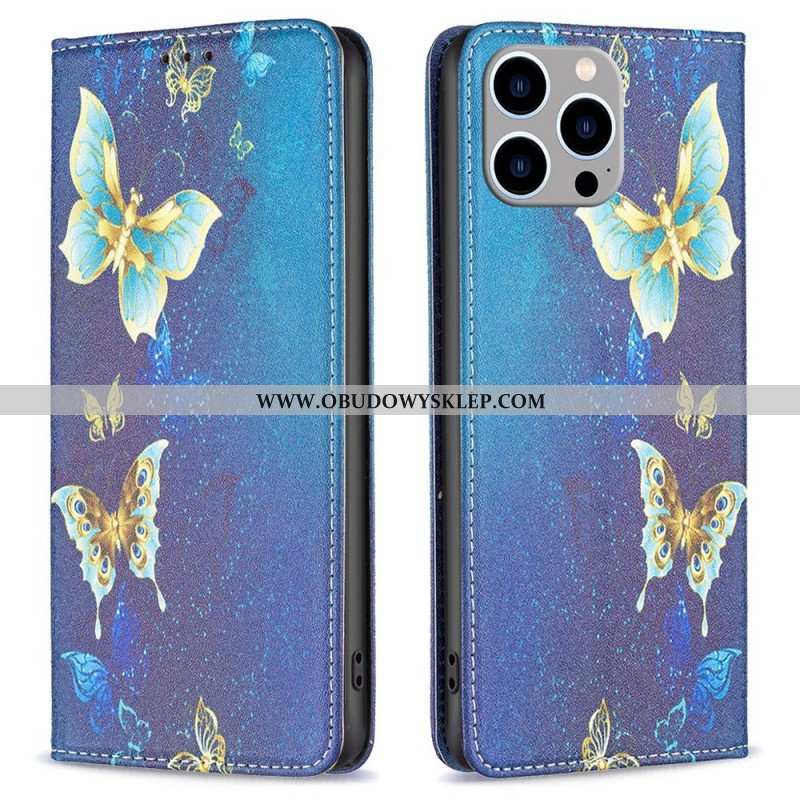 Etui Na Telefon do iPhone 14 Pro Max Etui Folio Motyle