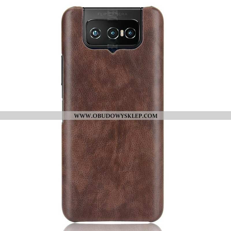 Etui do Asus Zenfone 7 / 7 Pro Efekt Skóry Liczi