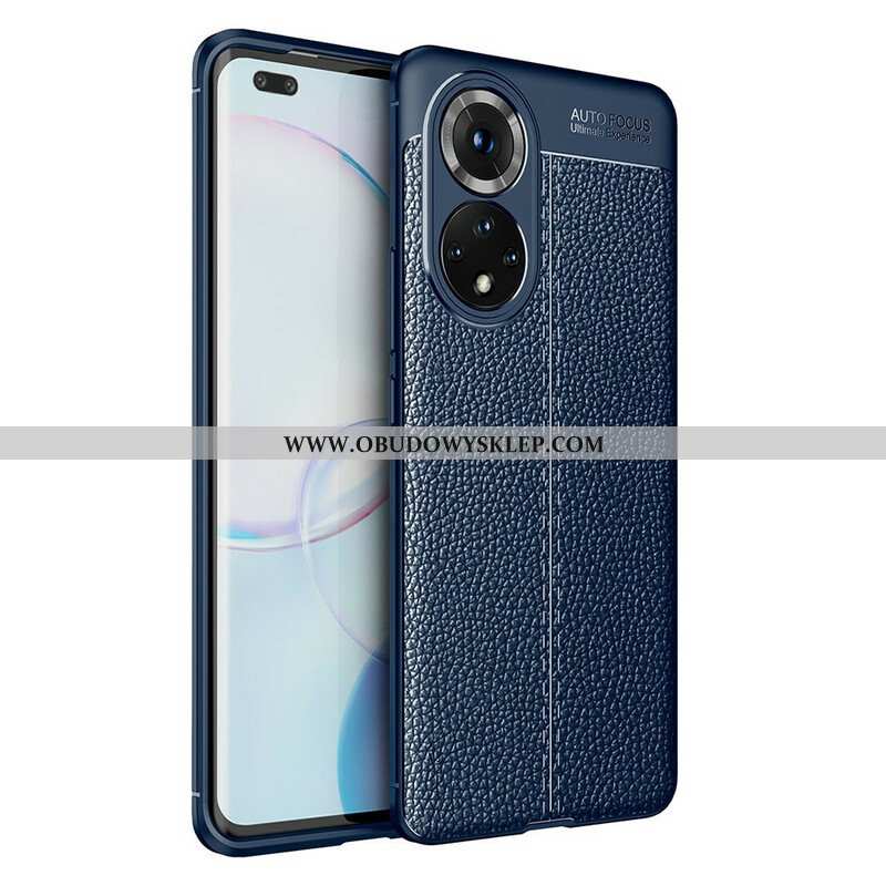 Etui do Honor 50 Pro Efekt Skóry Liczi Pro Double Line