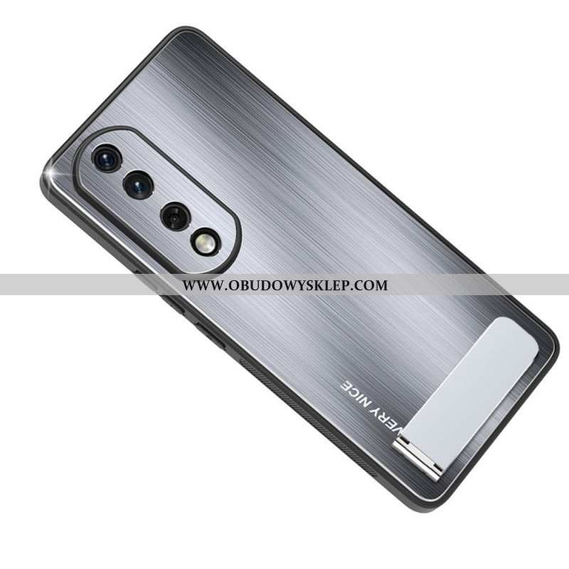 Etui do Honor 90 Pro Szczotkowany Stop Aluminium Ze Wspornikiem