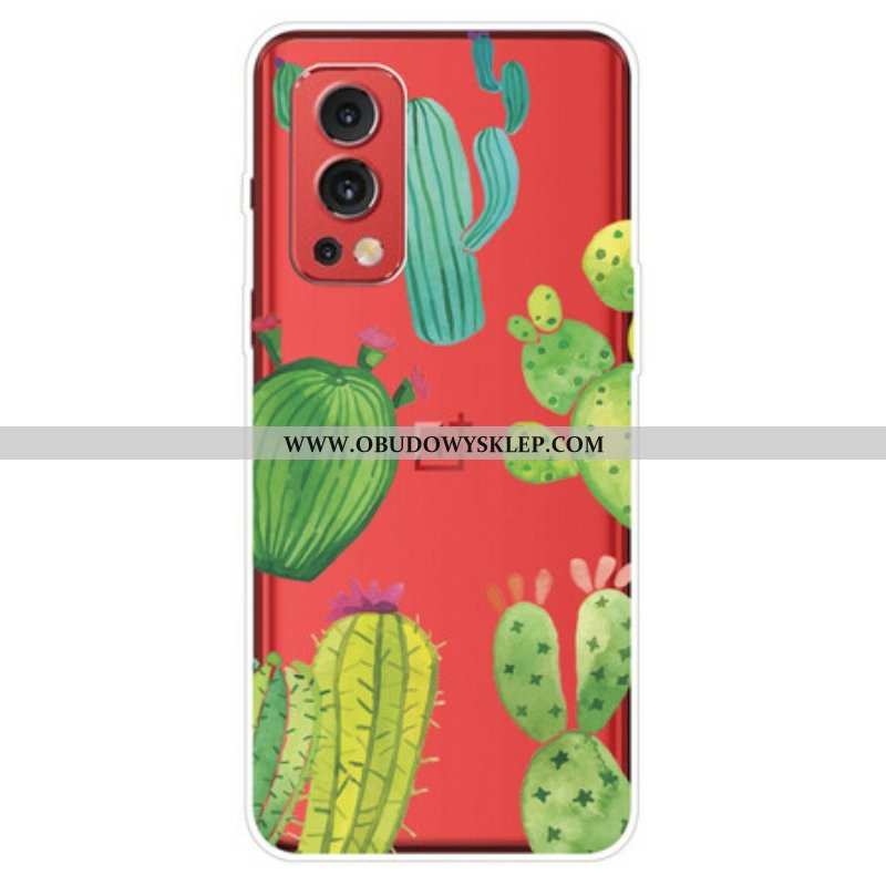 Etui do OnePlus Nord 2 5G Akwarela Kaktusy