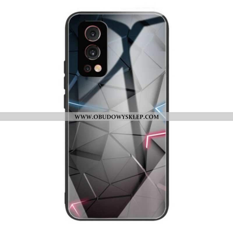 Etui do OnePlus Nord 2 5G Geometria Szkła Hartowanego