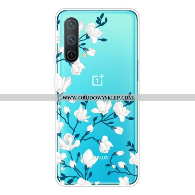 Etui do OnePlus Nord CE 5G Białe Kwiaty