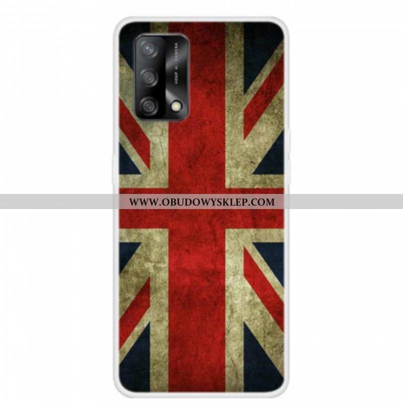 Etui do Oppo A74 4G Flaga Angielska