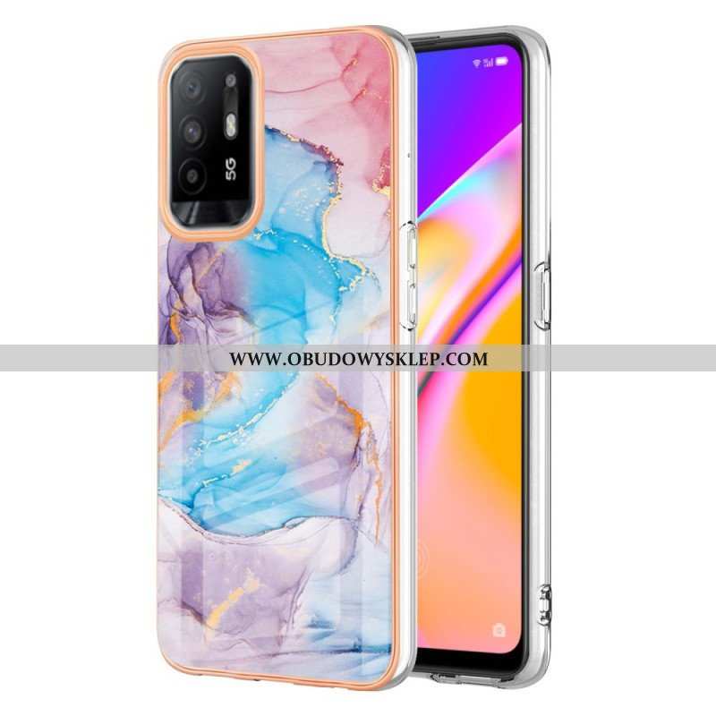 Etui do Oppo A94 5G Pastelowy Marmur