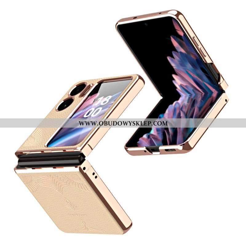 Etui do Oppo Find N2 Flip Etui Folio Styl Skóry Liczi