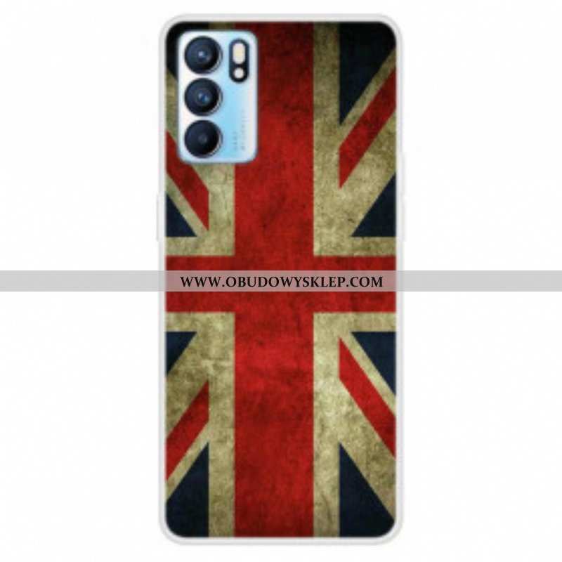 Etui do Oppo Reno 6 5G Flaga Angielska