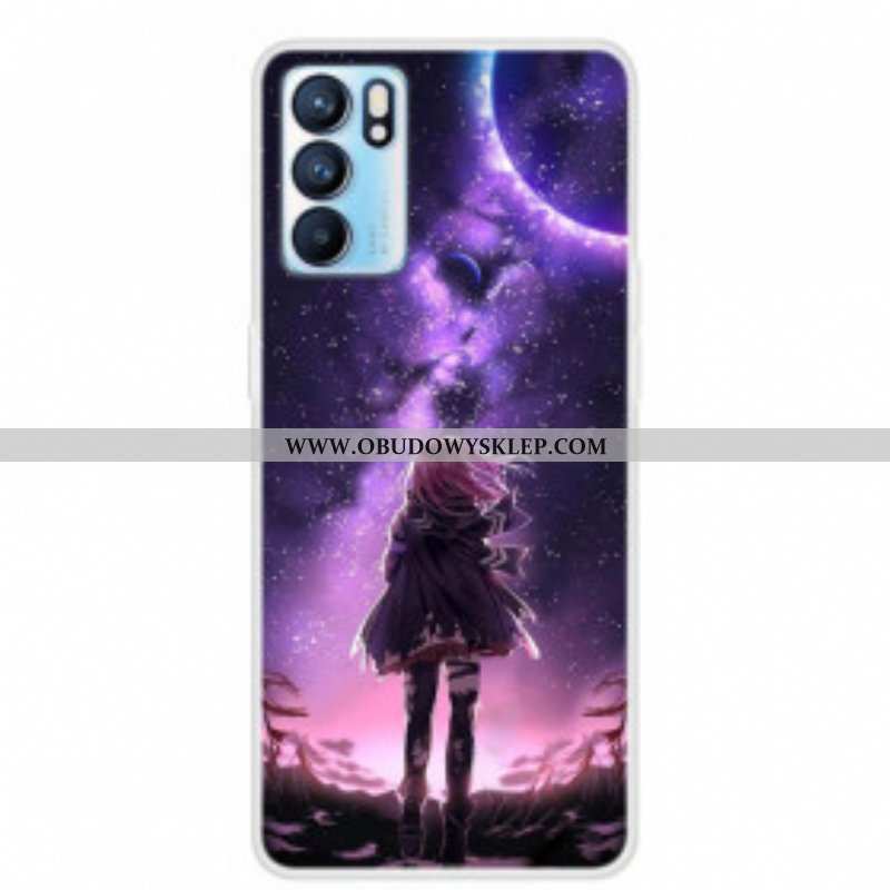 Etui do Oppo Reno 6 5G Magiczna Pełnia Księżyca