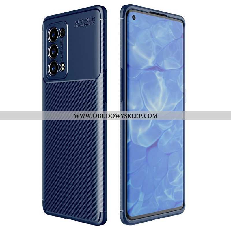 Etui do Oppo Reno 6 Pro 5G Wąż Z Włókna Węglowego