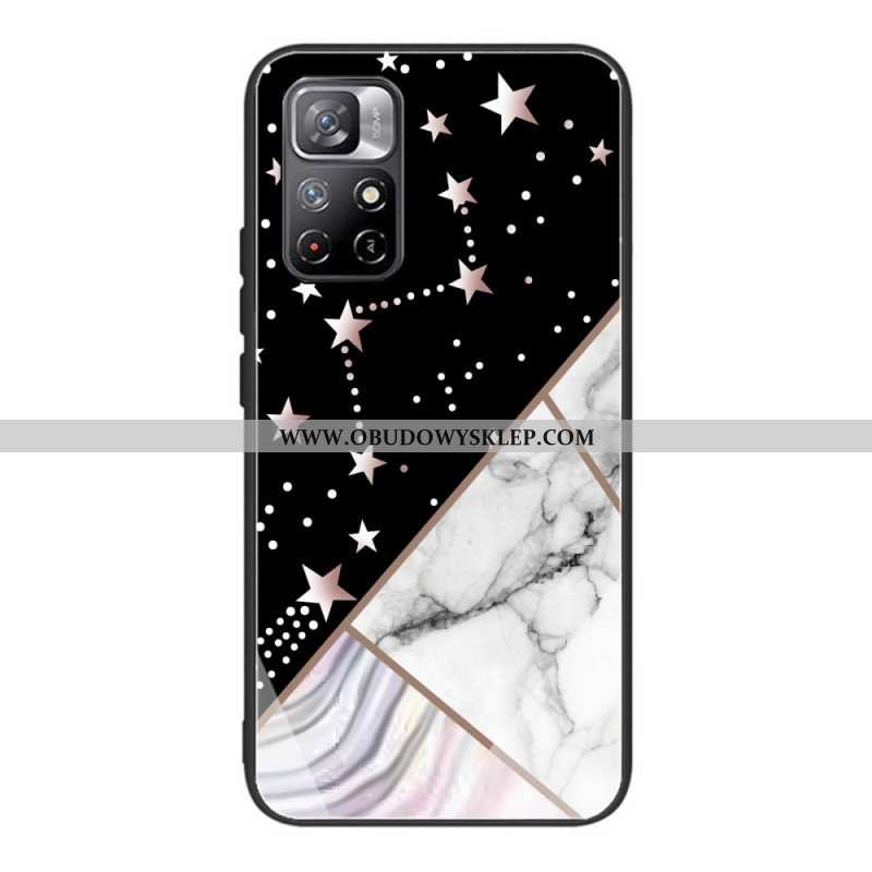 Etui do Poco M4 Pro 5G Hartowana Geometria Marmuru