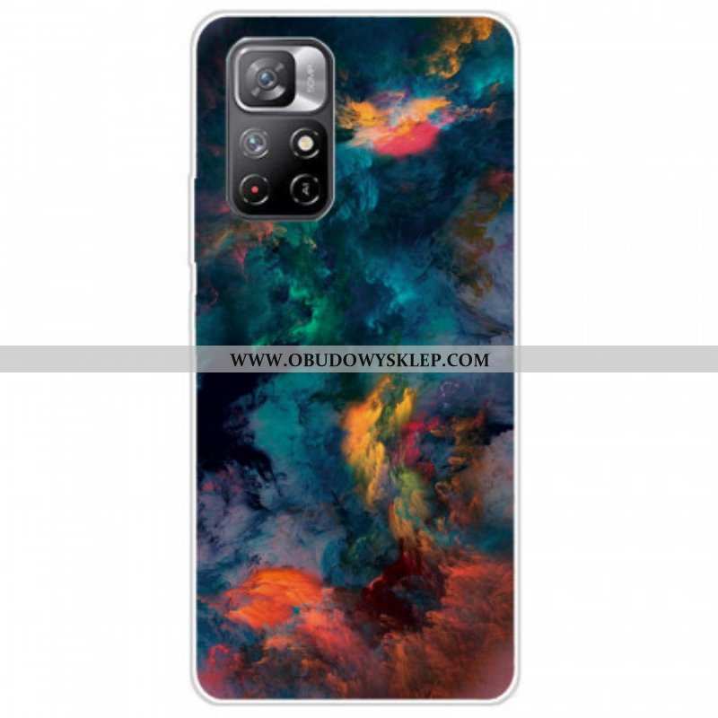 Etui do Poco M4 Pro 5G Kolorowe Chmury