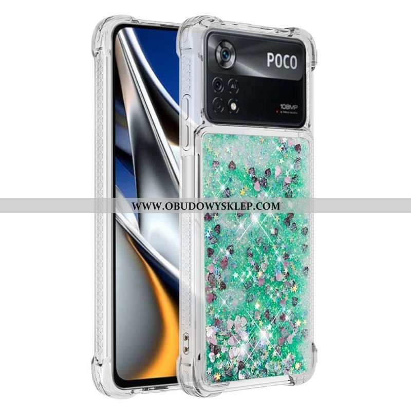 Etui do Poco X4 Pro 5G Pragnienia Cekiny