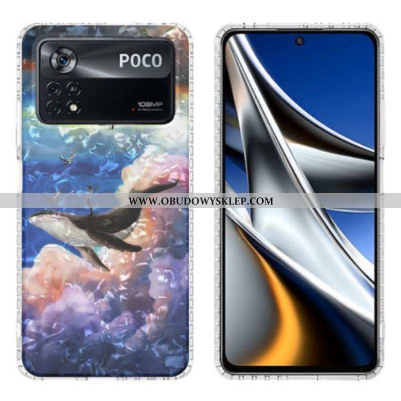 Etui do Poco X4 Pro 5G Stylizowany Wieloryb