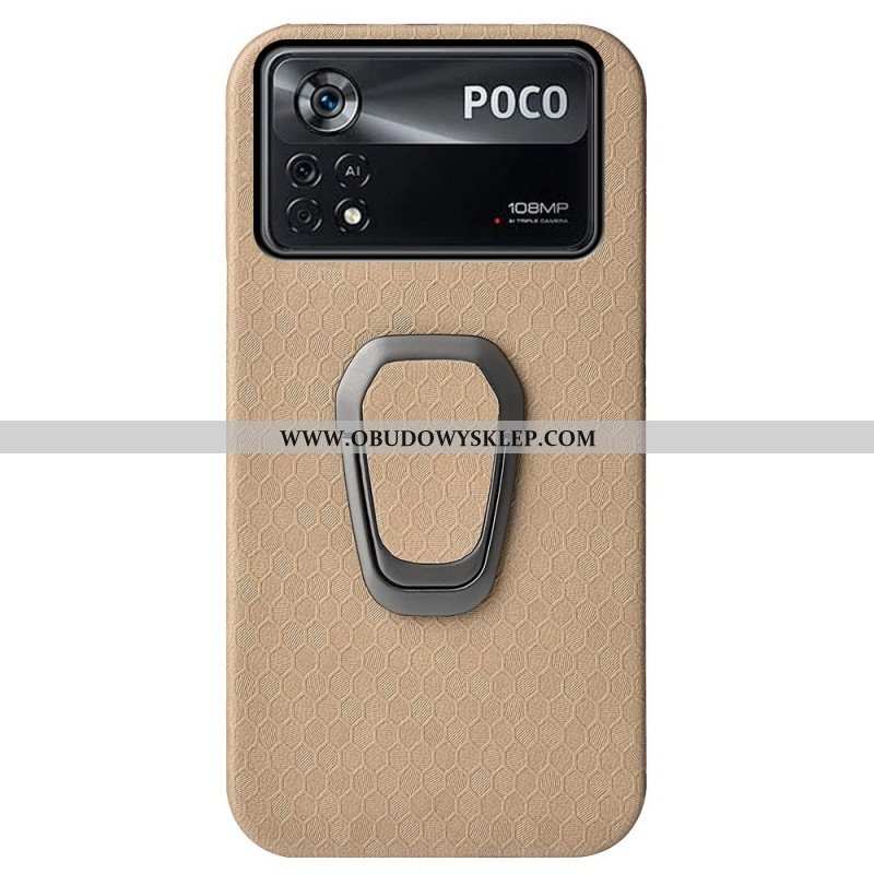 Etui do Poco X4 Pro 5G Tekstura Plastra Miodu Ze Wsparciem